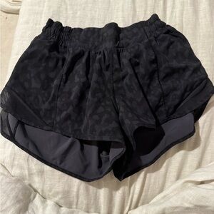 lululemon athletica Black Patterned Athletic Shorts